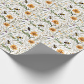 ハチと野の花は一緒に咲くつもりだった。 ラッピングペーパー (角)