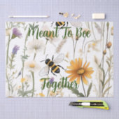 ハチと野の花は一緒に咲くつもりだった。 薄葉紙 (クラフト)