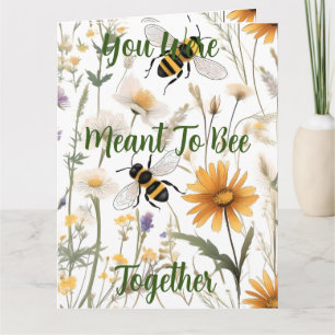 ハチと野の花は一緒に見るつも結婚りだった カード