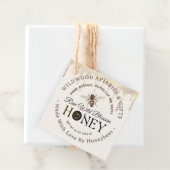 ハチによる愛で作られるハチミツのドリップとハート フェイバータグ (インサイチュ)