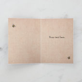 ハチのように グリーティングカード (内部)