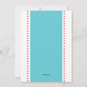 ハチのカップル誕生日パーティー招待状 招待状 (裏面)