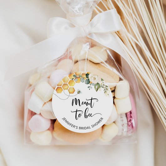 ハチのステッカー。ハチの結婚前お披露目パーティー ラウンドシール