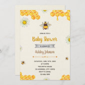 ハチのテーマパーティーの招待状 招待状 (正面/裏面)