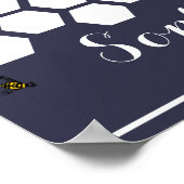 ハチのハニカの結婚サイン帳 ポスター (角)