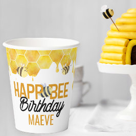 ハチのバースデーパーティー Bee テーマ キッズ パーティー 紙コップ