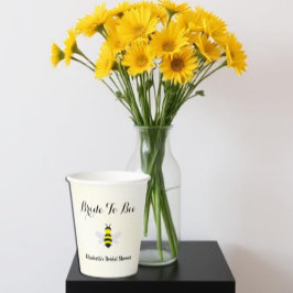 ハチのブライダルシャワー 紙コップ