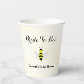 ハチのブライダルシャワー 紙コップ (正面)