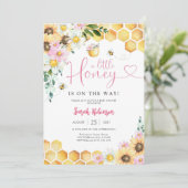 ハチのベイビーシャワー招待状 招待状 (スタンド正面)