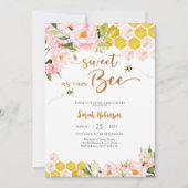 ハチのベイビーシャワー招待状 招待状 (正面)
