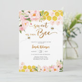 ハチのベイビーシャワー招待状 招待状 (スタンド正面)
