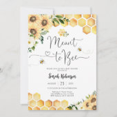 ハチのベイビーシャワー招待状 招待状 (正面)