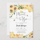 ハチのベイビーシャワー招待状 招待状 (正面)