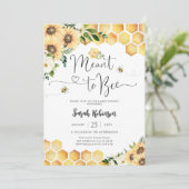 ハチのベイビーシャワー招待状 招待状 (スタンド正面)