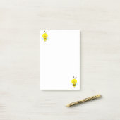 ハチのメモ ポストイット (デスク上)