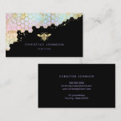 ハチのロゴハニカム 名刺 (正面/裏面)