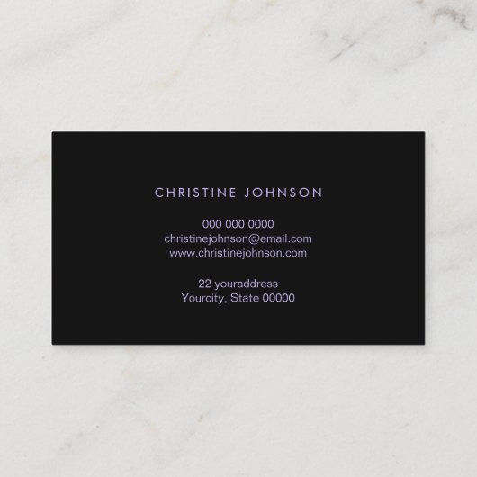 ハチのロゴハニカム 名刺 (裏面)