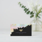 ハチのロゴハニカム 名刺 (スタンド正面)