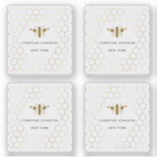 ハチのロゴ シール