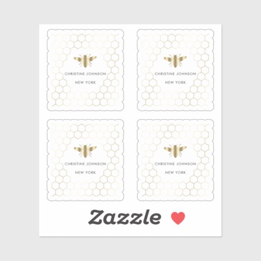 ハチのロゴ シール (シート)