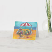 ハチの休暇用無地グリーティングカード カード (正面)