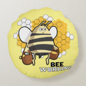 ハチの働き ラウンドクッション (裏面)