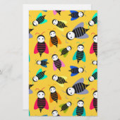 ハチの動物模様 便箋 (正面/裏面)