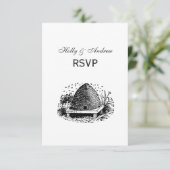 ハチの巣とハチ #1 ヘラルディック ヴィンテージ 出欠カード (スタンド正面)