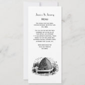 ハチの巣とハチ #1 ヘラルディック ヴィンテージ 招待状 (裏面)