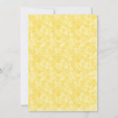 ハチの巣のひまわり ブライダルシャワーパーティー 招待状 (裏面)