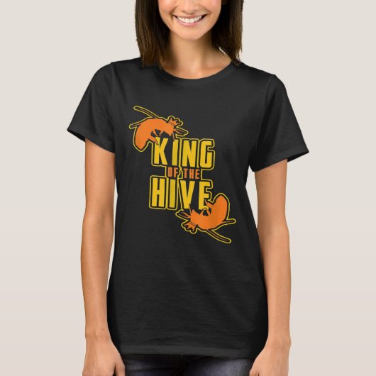 ハチの巣の王 養蜂家 Tシャツ (正面)