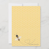 ハチの巣の誕生日招待状 招待状 (裏面)