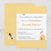 ハチの巣の誕生日招待状 招待状 (正面/裏面)