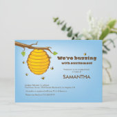 ハチの巣の赤ちゃん歓迎会の招待状 招待状 (スタンド正面)