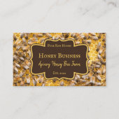 ハチの巣の飼育員ピューロー農場の養蜂場 名刺 (正面)