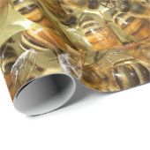 ハチの巣はそのニュースで賑わっている！ ラッピングペーパー (ロールコーナー)