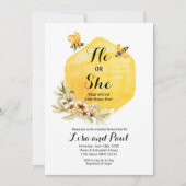 ハチの幸福な植物の性別の明らかに 招待状 (正面)