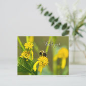 ハチの感謝のポストカード ポストカード (スタンド正面)