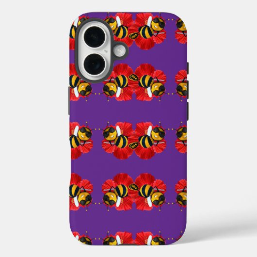 ハチの態度が良いケース Case-Mate iPhoneケース (裏面)