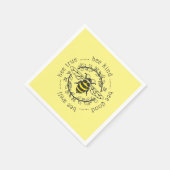 ハチの態度 スタンダードカクテルナプキン (角)