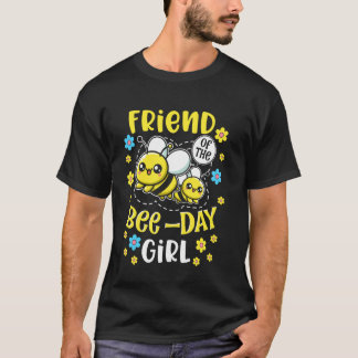 ハチの日お友達ガール 誕生日パーティーマッチング Tシャツ