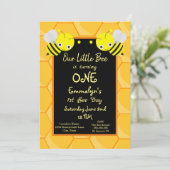 ハチの日の蜂蜜誕生日 招待状 (スタンド正面)