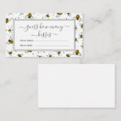 ハチの模様のキスがいくつあるか当てる ブライダルゲーム エンクロージャーカード (正面/裏面)