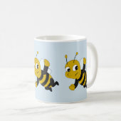 ハチの漫画のコーヒーマグ コーヒーマグカップ (正面右)
