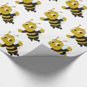 ハチの漫画の包み紙 ラッピングペーパー (角)