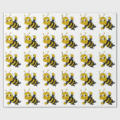 ハチの漫画の包み紙 ラッピングペーパー (フラット)