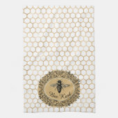 ハチの種類のハニカム キッチンタオル (縦)