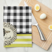 ハチの種類のファームスタイルキッチンタオル キッチンタオル (四つ折り)