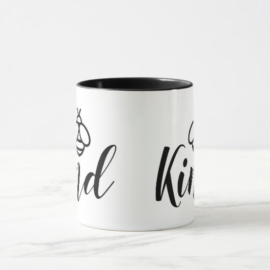 ハチの種類エレガント書かわいいハチミツデザイン マグカップ (中央)