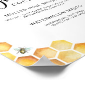 ハチの花のシグネチャー カクテル ポスター (角)